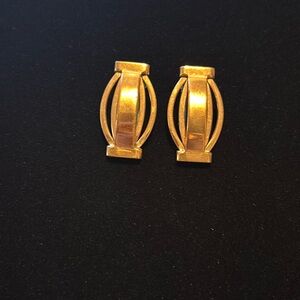 Vintage Copper Clip On Earrings